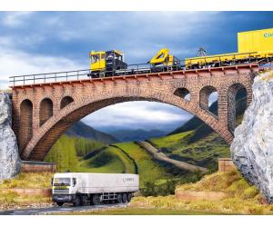 VOLLMER 42549 Mauersteinbrücke, gerade H0