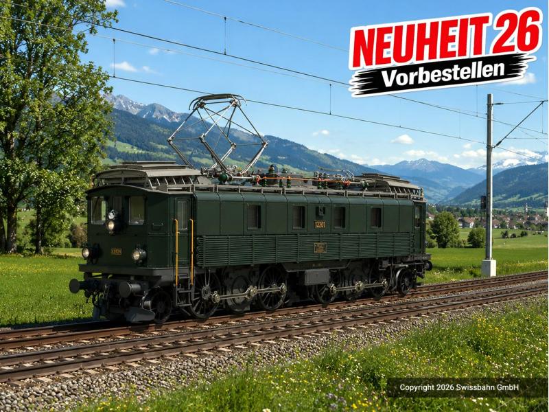Märklin 39513 SBB Be 4/6 Elektrolok H0, mfx+ Sound