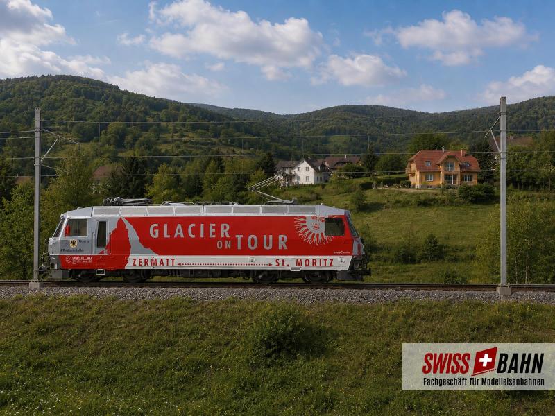 BEMO 1459 161 RhB Ge 4/4 III 651 'Glacier on Tour' ACS...