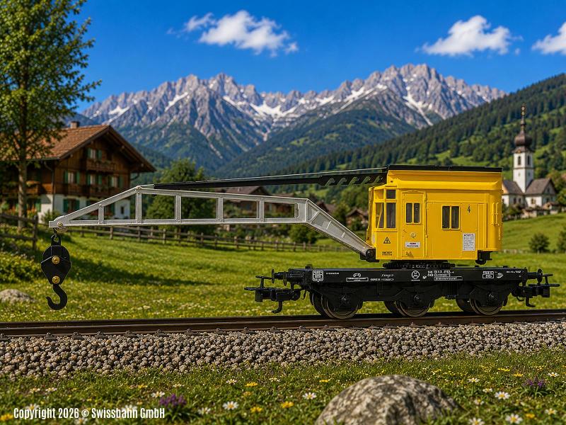 Märklin 4671 Kranwagen - Bahndienstwagen H0