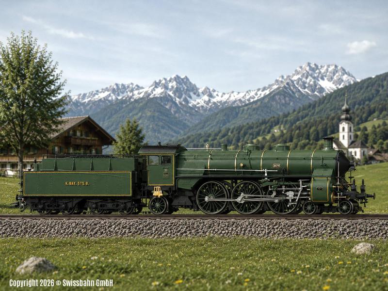 Märklin 39435 Dampflok S 3/6 K.Bay.Sts.B. mfx+ Rauch