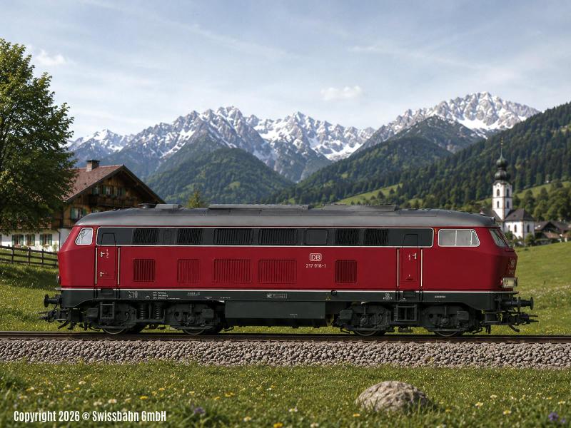 MÄRKLIN 39274 DB Diesellokomotive BR 217 Purpurrot