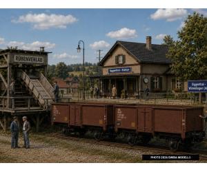 BRAWA 48640 SBB Set-Güterwagen mit Ladegut "Rüben" -