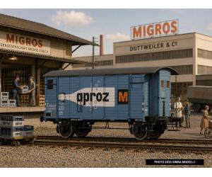 BRAWA 47861 SBB Güterwagen Gklm Migros AC - Detailansicht 2