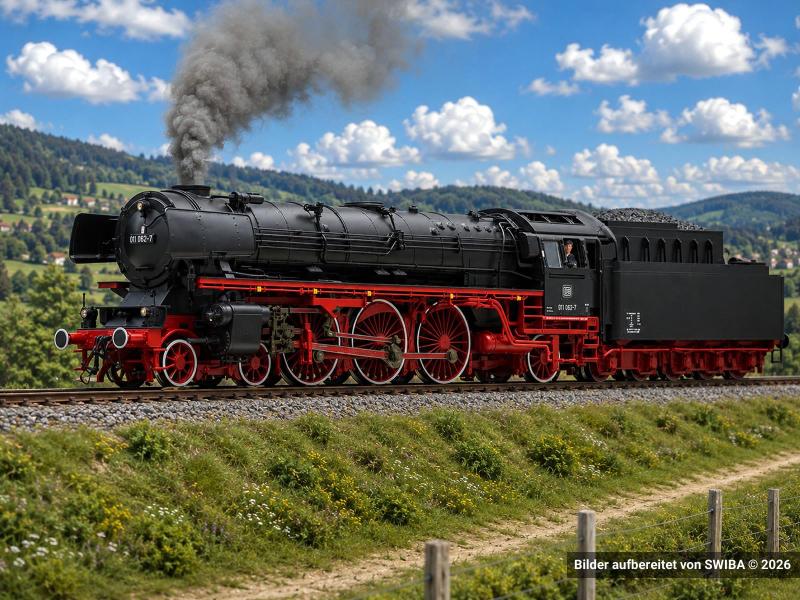 Roco 70052 DB Dampflokomotive 011 062-7