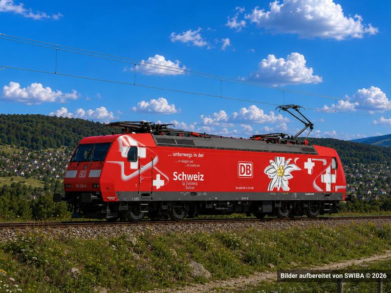 ROCO 7520129 DB Locomotive électrique BR 185, ACS