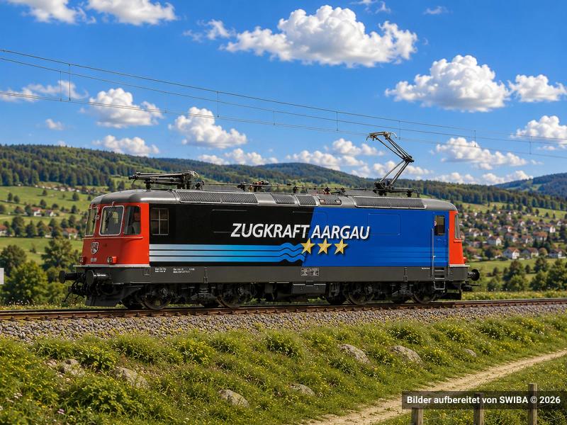 ROCO 7520123 SBB Re 4/4 II 'Zugkraft Aargau'