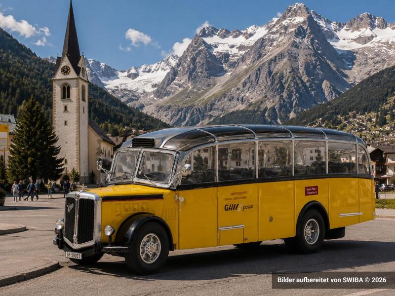 ACE 2011 Saurer L4C Alpenwagen IIIa PTT, Suisse