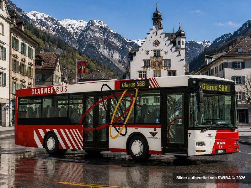 VK-Modelle 09141 MAN NM 223.2 SBB- Glarus