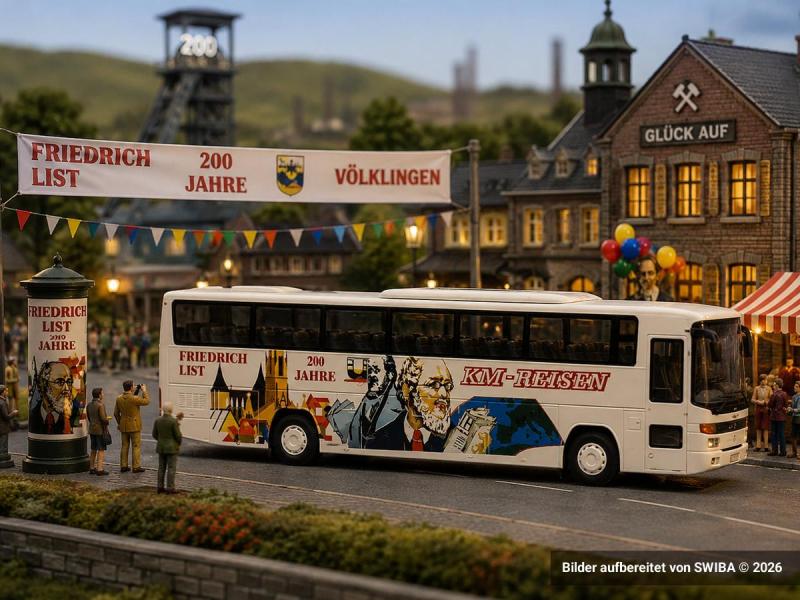 Rietze 60185 Mercedes KM-Reisen (ferrovie in miniatura)