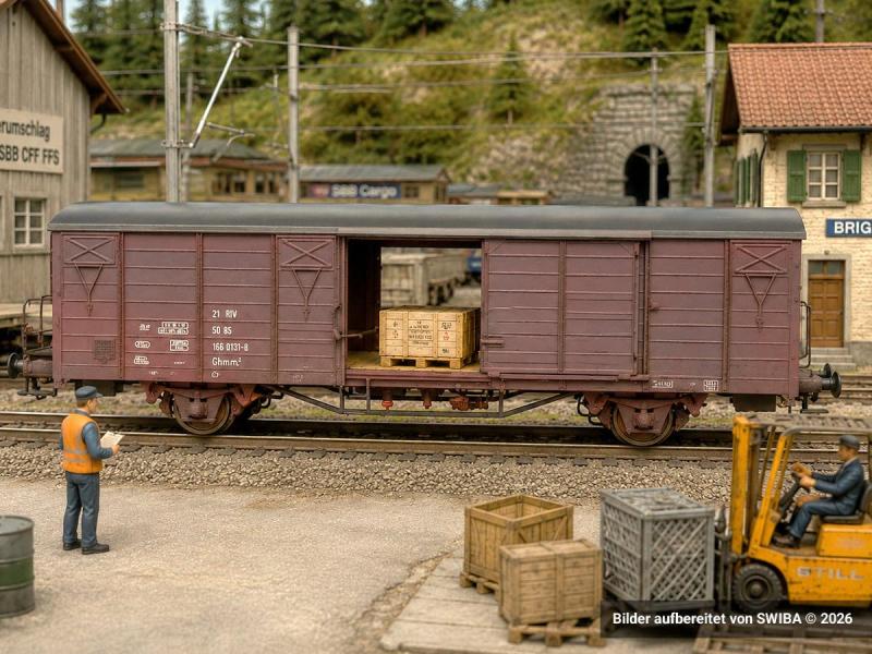 Exact-train 22022 DR Gbs 1500 carro merci, H0