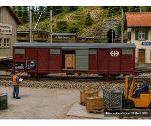 Exact-train 22033 SBB Güterwagen gealtert, H0 - Ansicht 1