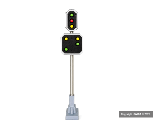 Schneider 2204 SBB Hauptsignal mit Vorsignal