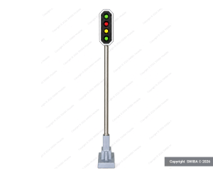 Schneider 2205 SBB Hauptsignal 4 LED. grün/rot/gelb/grün Höhe 72 mm