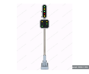 Schneider 2208 SBB Hauptsignal mit Vorsignal 9 LED