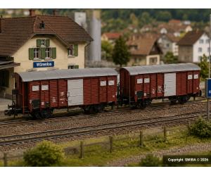 HOBBYTRAIN 24250 SBB Güterwagen K3, Set - Ansicht 1