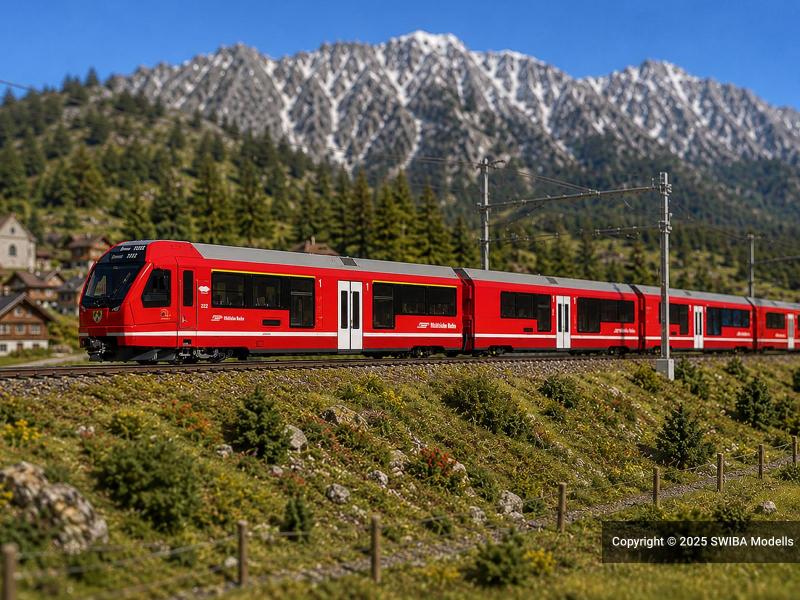 BEMO 7745103 RhB ABe 4/16 3113 Capricorn 'Calanda' DCS