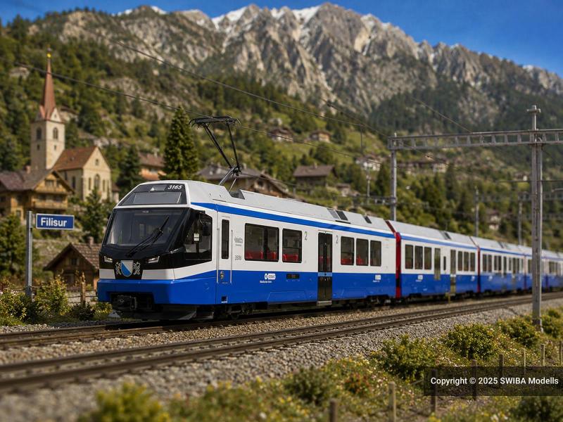 BEMO 7745115 RhB ABe 4/16 'Weissfluh' VBZ H0 DC Sonore