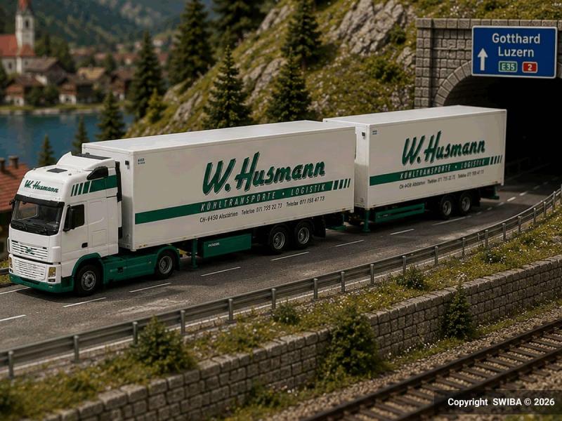 AWM 55195 Volvo 08 XL/Aerop., rimorchio frigorifero...