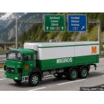 ACE 2389 Saurer D330B F6x4 Frigo Migros, H0 - Ansicht 1
