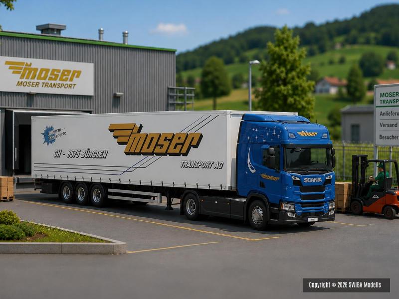 AWM 55085 Scania camion rimorchio a grande volume...