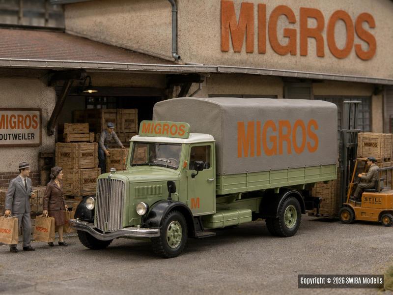 ACE 2364 Camion Saurer S4C della Migros (ferrovia in...