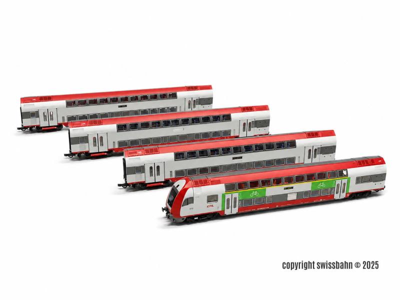 ROCO 6220148 CFL Set: Doppelstockwagen, 4 tlg. AC