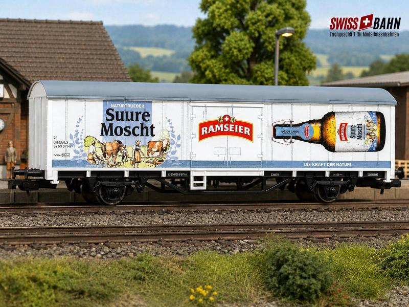 PIKO 27746 BLS Gedeckter Güterwagen Ramseier Moscht, H0