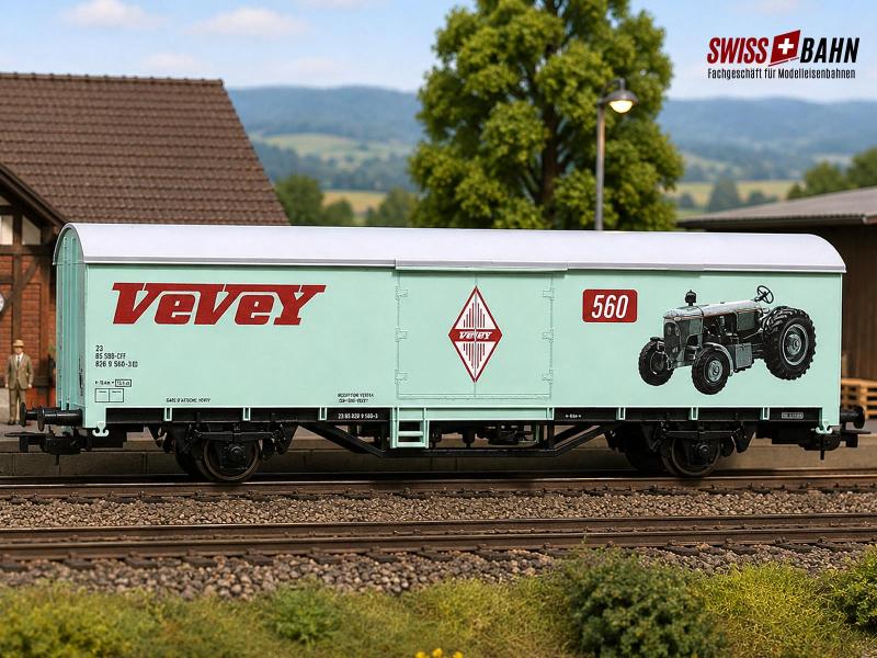 PIKO 54306 SBB Gedeckter Güterwagen Vevey 560 , H0
