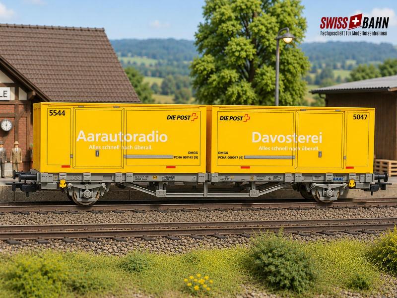 PIKO 27748 SBB Post-Wechselpritschen Ortwortspiele, H0