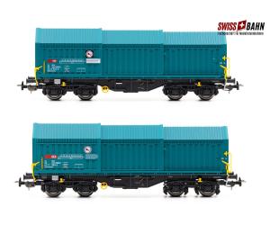 PIKO 28304 SBB Teleskophaubenwagen- Set Shimmns, H0 - Ansicht 1