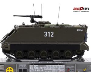 PIKO 96281 SBB Panzertransportwagen mit M113, H0 - Detailansicht 3
