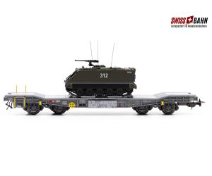 PIKO 96281 SBB Panzertransportwagen mit M113, H0 - Detailansicht 2