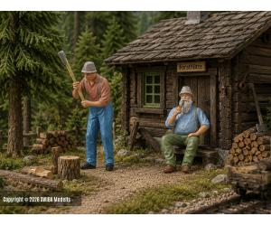 POLA 331518 Holzhacken bei der Forsthütte, Spur G - Ansicht 1