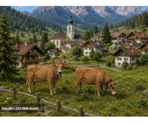 POLA 331554 Allgäuer Braunvieh, 2 Stück Spur G - Ansicht 1