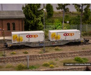 MINITRIX 15492 Containertragwagen coop®
