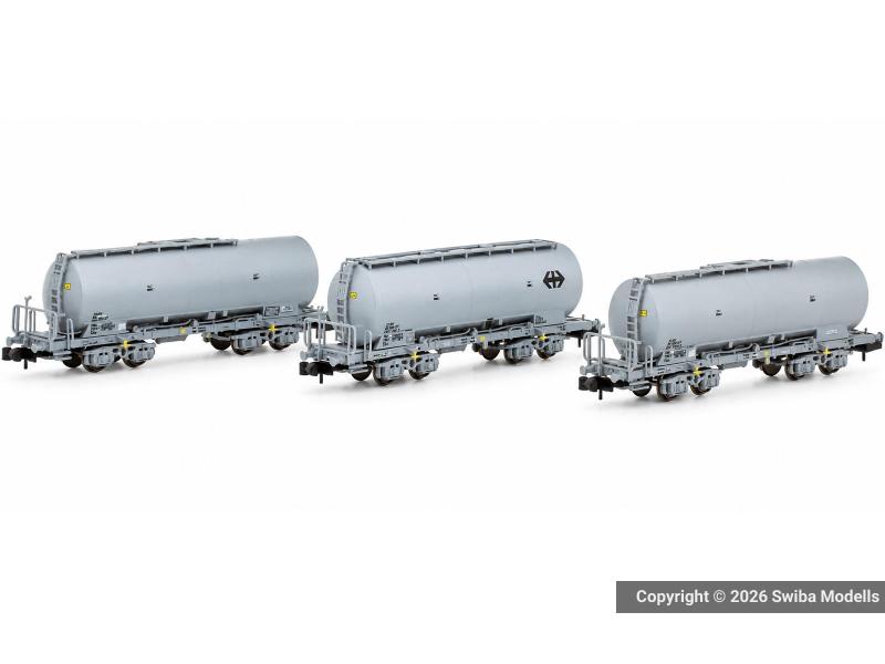 Hobbytrain 23480 - 3-tlg. Set Staubsilowagen Bauart Uacs der SBB