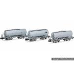Hobbytrain 23480 - 3-tlg. Set Staubsilowagen Bauart Uacs der SBB - Ansicht 1
