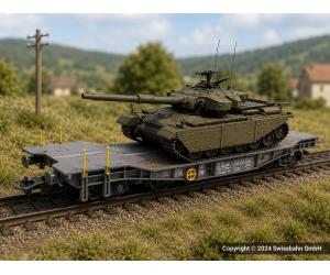 PIKO 96699 -05 SBB Transportwagen CH- Centurion Panzer - Ansicht 1