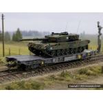 PIKO 96699 -02 SBB Transportwagen CH- Leopard Panzer (DC)