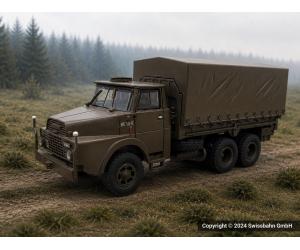 ACE 005130 Henschel LKW HS 3-14 6x6 Plane geschlossen H0 - Ansicht 1