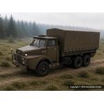 ACE 005130 Henschel LKW HS 3-14 6x6 Plane geschlossen H0 - Ansicht 1