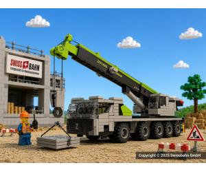 SB 102127 Pneukran Klemmbaustein - Baustellen Fahrzeug