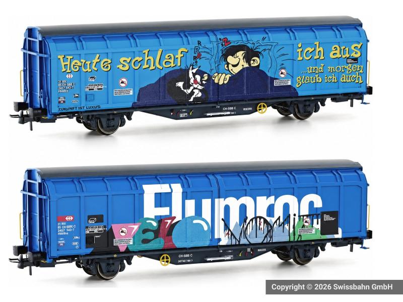 Hobbytrain 45103 SBB Schiebewandwagen Hbbillns, H0