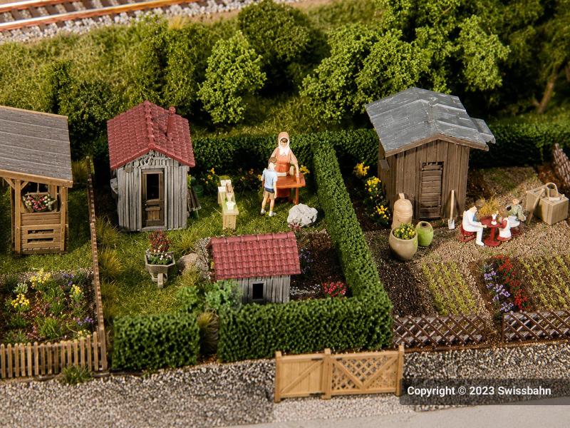 Faller 180494 - 2 jardins ouvriers avec abris