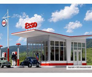 BUSCH 01005 Tankstelle asu den 50er Jahren!