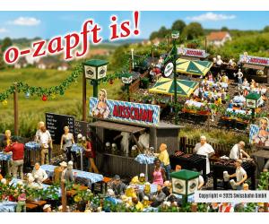 BUSCH 1046 Biergarten mit Zubehör! - Ansicht 1