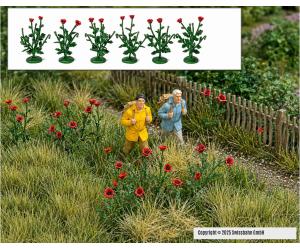 BUSCH 1255 Klatschmohn Pflanzen in H0 - Ansicht 1