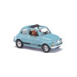 BUSCH 48735 FIAT 500 mit Fahrer u. Hund, H0 - Ansicht 1