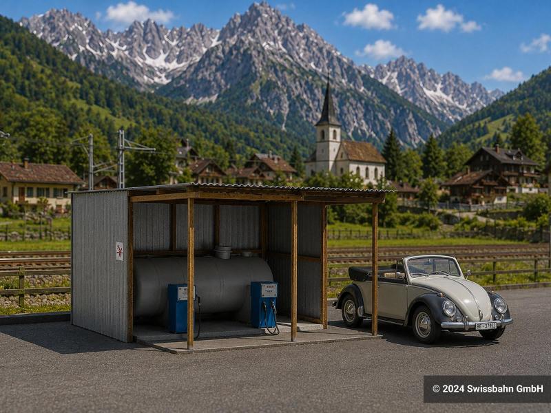 Busch 1912 LPG Tankstelle H0